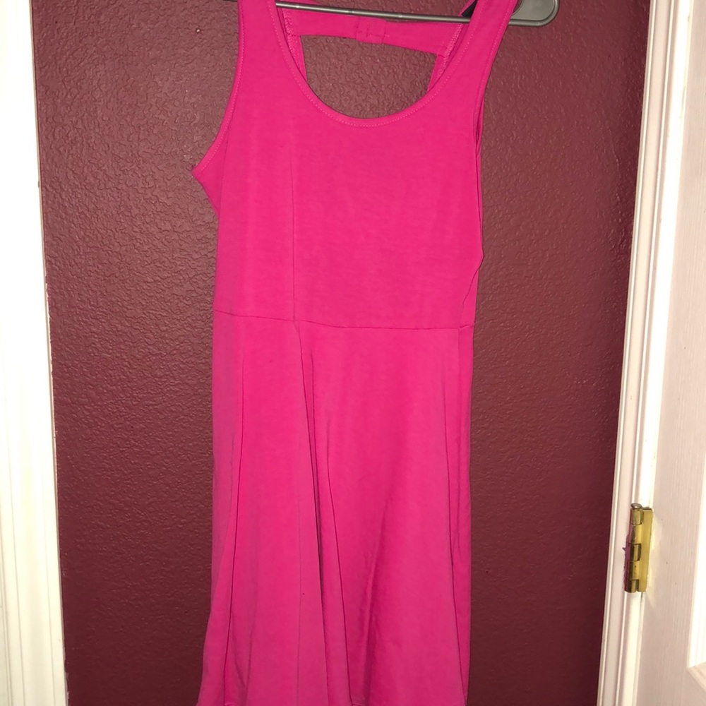 Hot pink dress